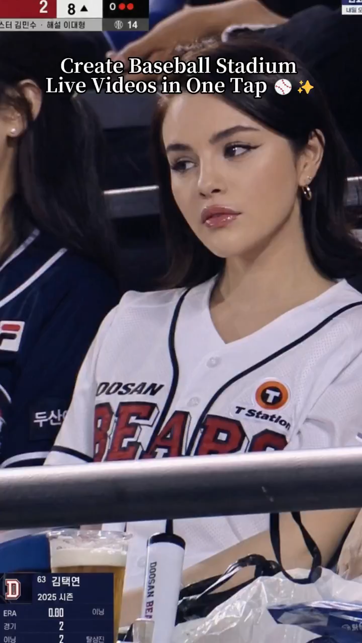 AI Korean baseball trend still with broadcast graphics