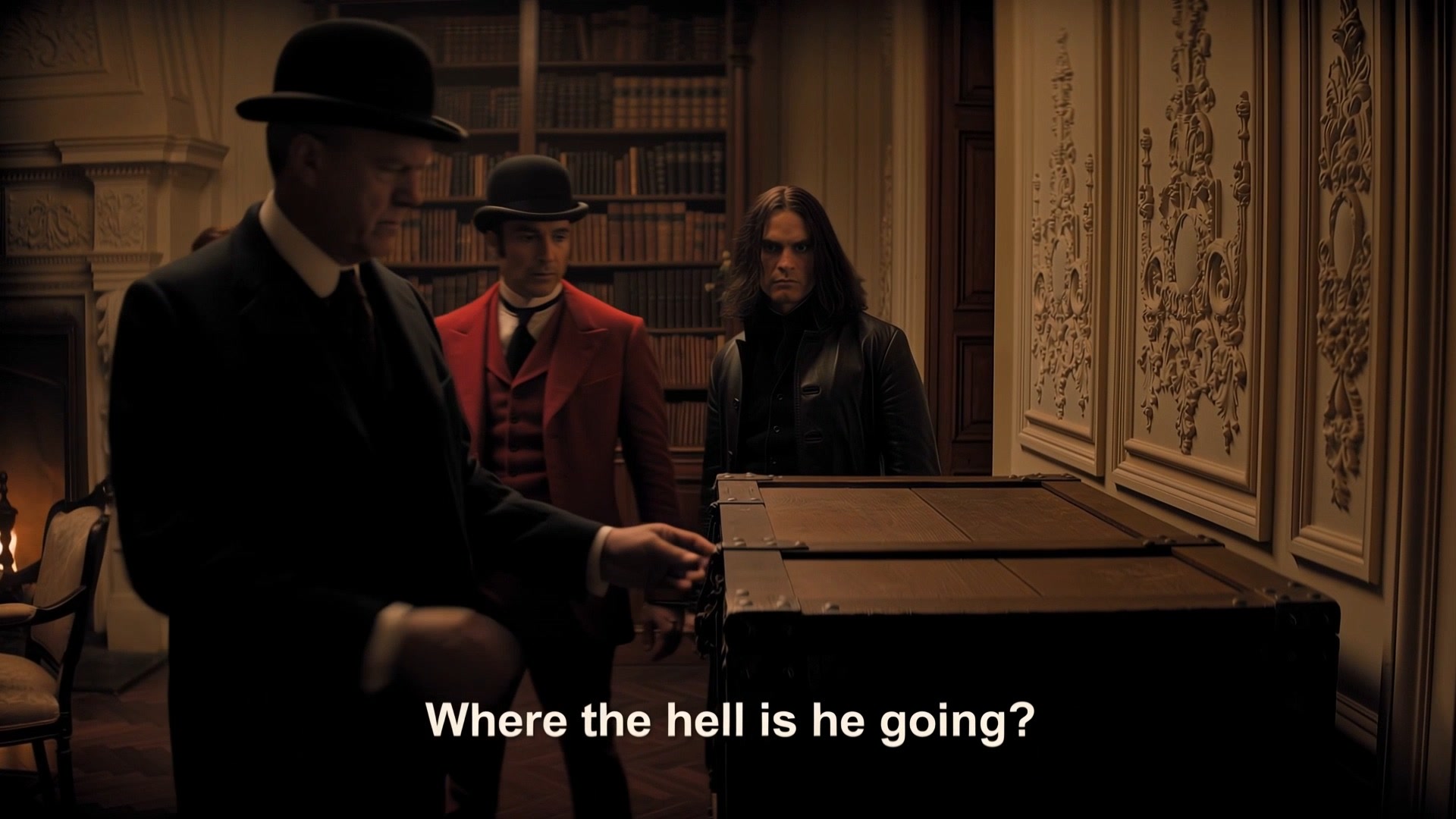 Mystery in an ornate room